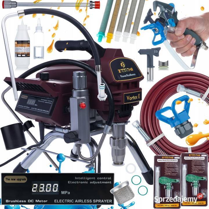 Agregat Malarski Zenthril Vortex E 3000W 20Mpa Ludźmierz