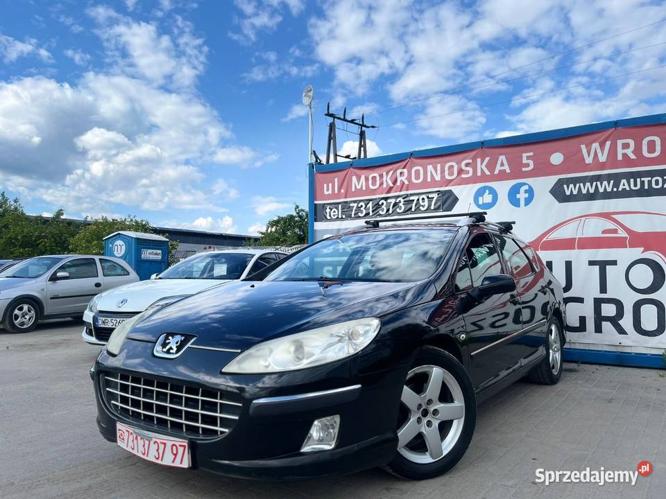 Peugeot 407 20 HDI 2005 Panorama Alufelgi Skory Wrocław sprzedam