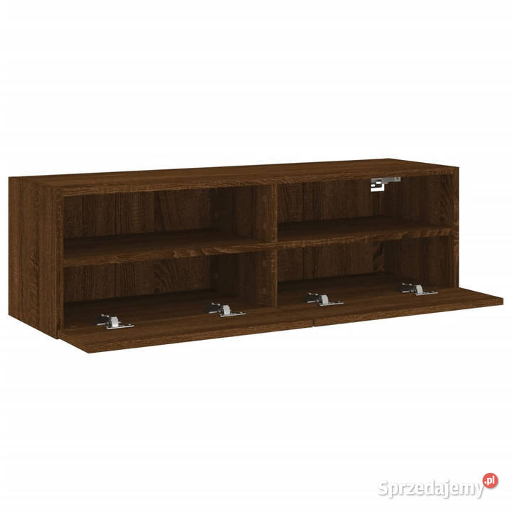 Ścienna szafka TV brązowy dąb 100x30x30 WM836894 Warszawa