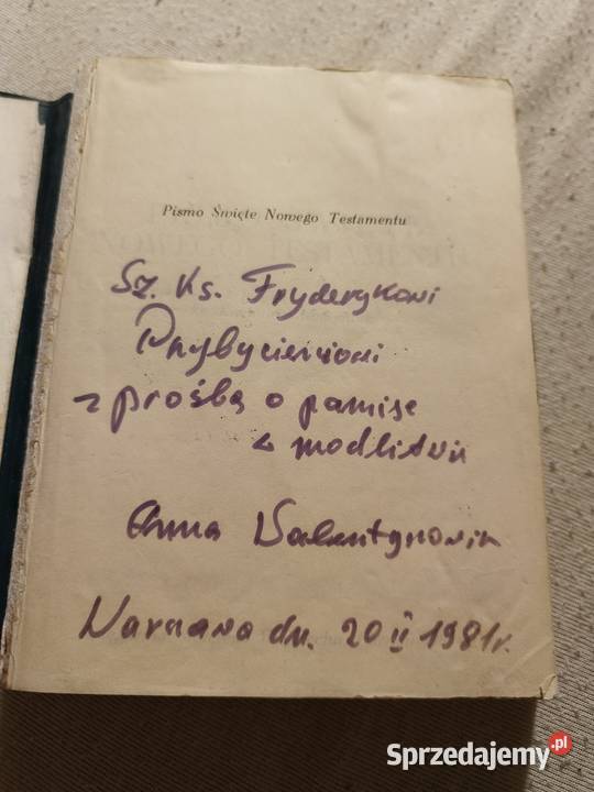 Sprzedam biblie z autografem Anny Walentynowicz Pozostałe Bytom sprzedam