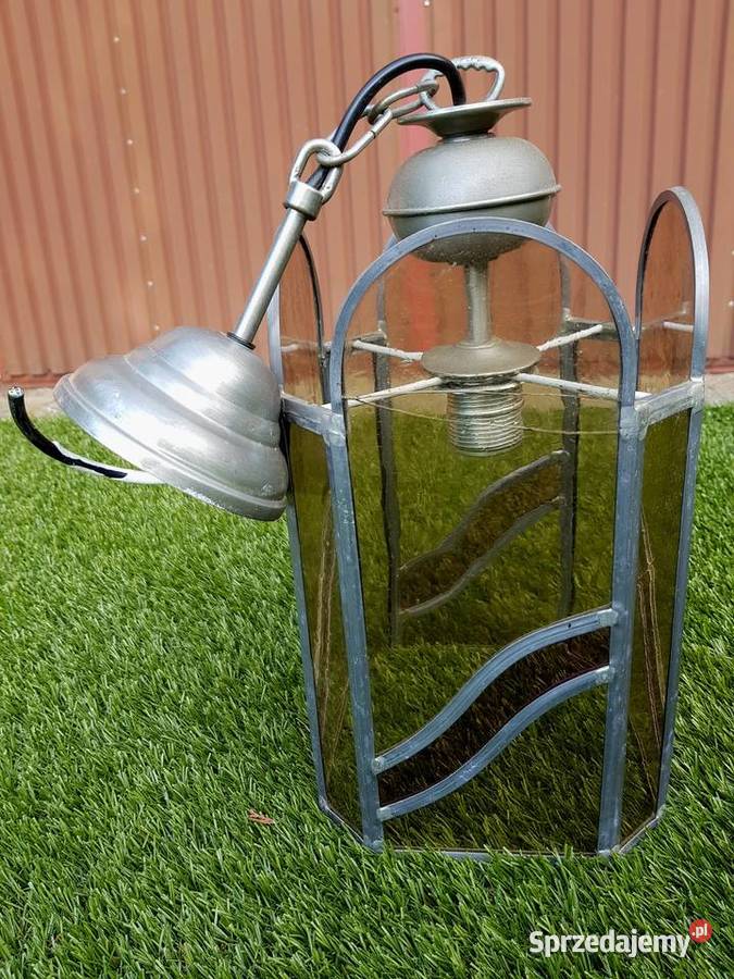 Lampa lampion żyrandol szklany Warszawa