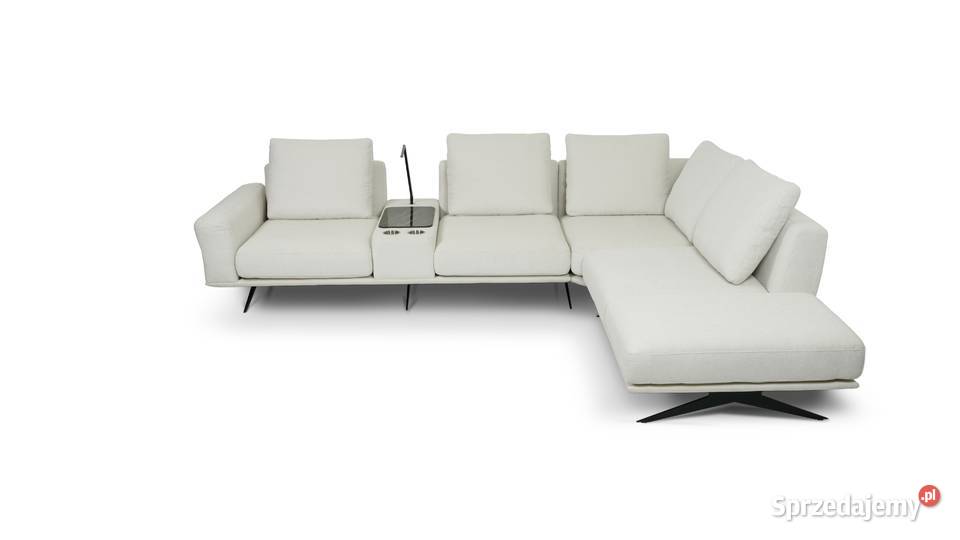 Narożnik Sines z barkiem w tkaninie NURIEL 56 Woźniki