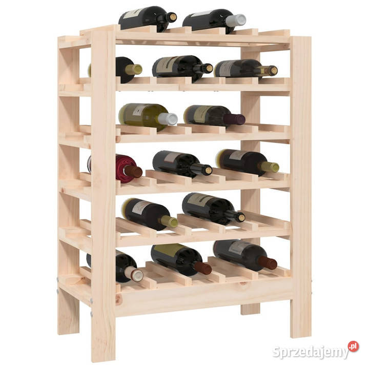 Stojak na wino 615x30x82 lite drewno sosnowe mazowieckie Warszawa