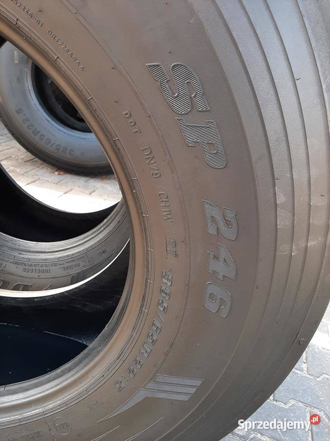 2x Opona używana ciężarowa 38565R225 DUNLOP Ciężarowe