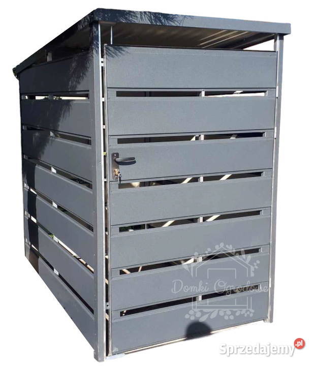 Wiata śmietnikowa spad tył 1x15m antracyt Katowice