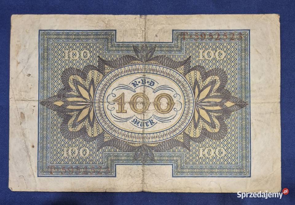 Niemcy banknot 100 marek 1920 Wałbrzych