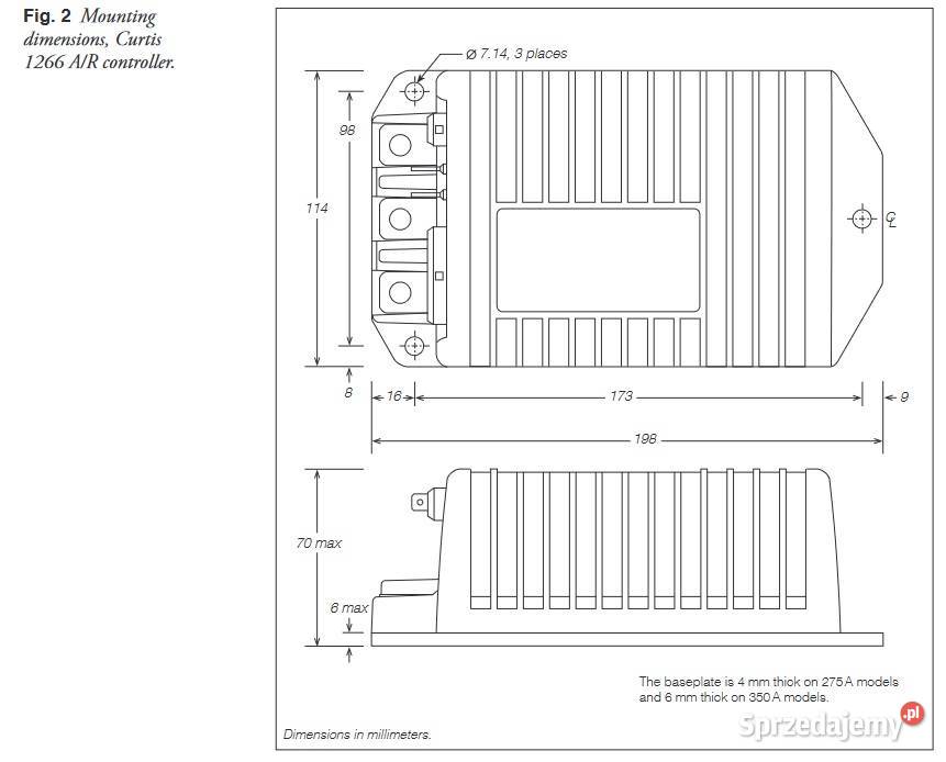 ORYGINALNY CURTIS 1266R5351 36V48V 350A Gorzów Wielkopolski