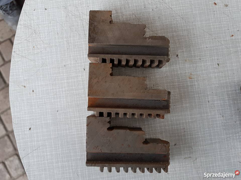 Lewe prawe szczęki tokarskie do uchwytu 160mm Mogilno