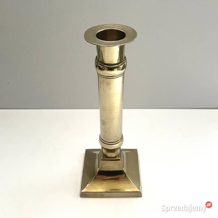 Antyczny mosiężny lichtarz klasycystycznym Warszawa sprzedam