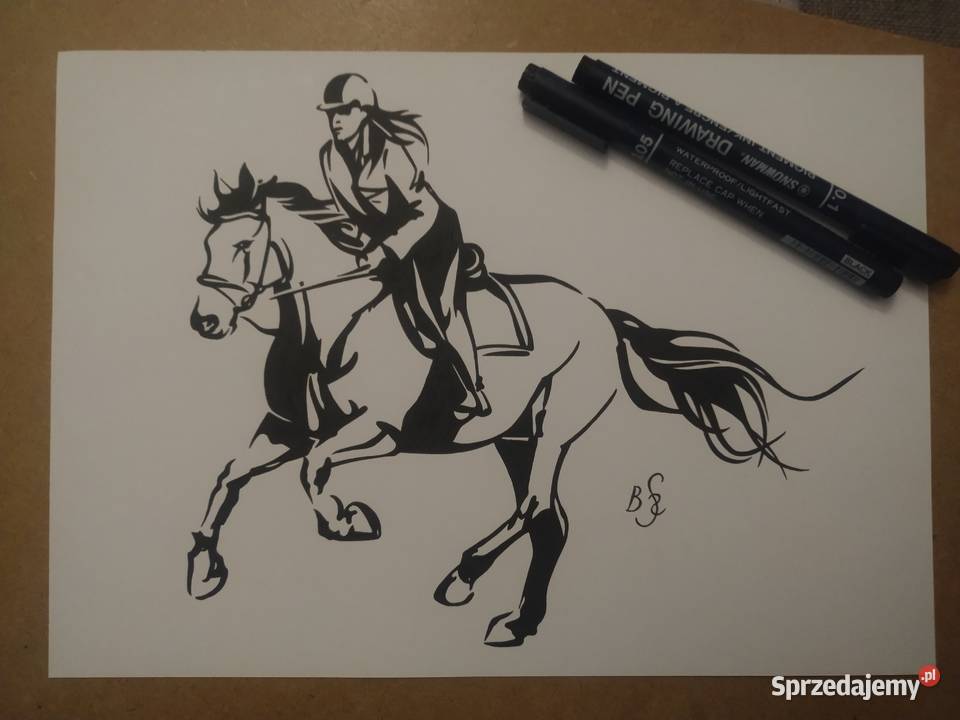 Rysunek dżokejka cienk blok t A4 250 gm2 mazowieckie Warszawa