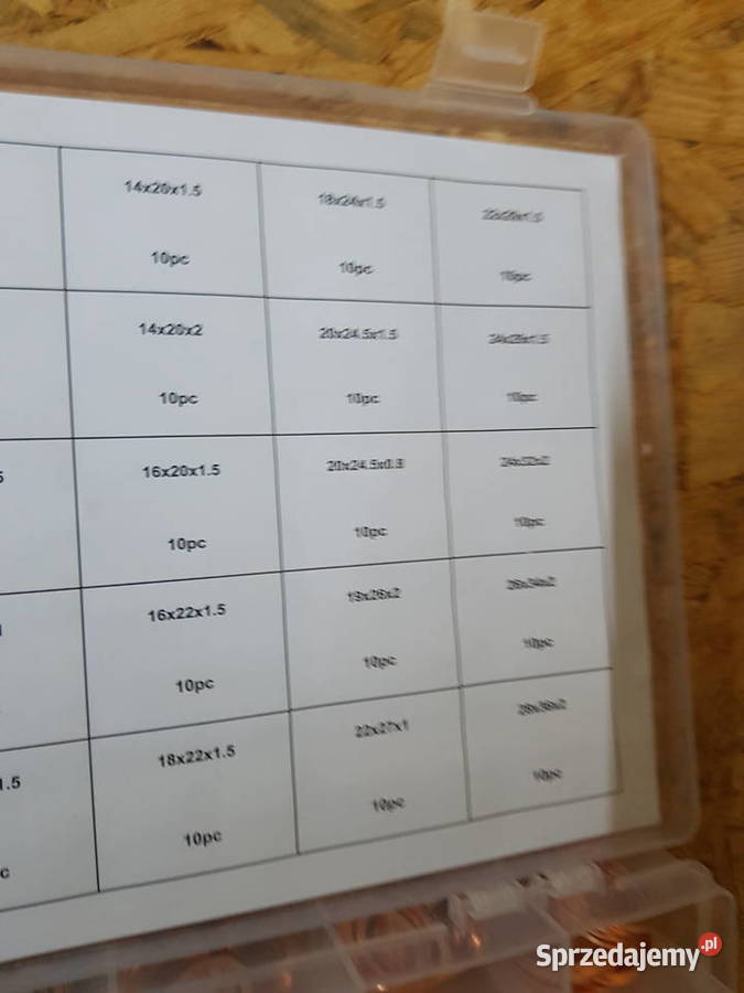 PODKŁADKI MIEDZIANE USZCZELKI ZESTAW 300