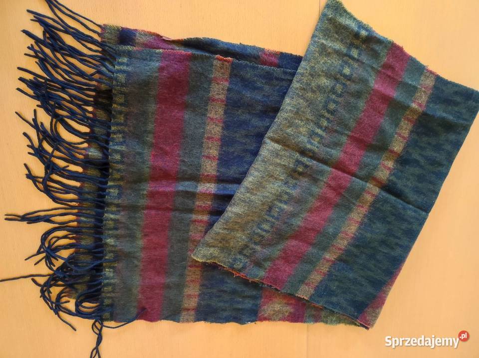 długi wełniany ciepły szal szalik chusta narzuta sprzedam