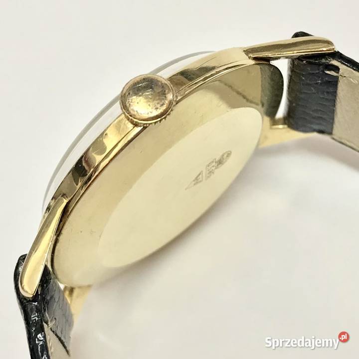 WAGNER 21 Rubis INCABLOC Złoty zegarek męski 585 Zegarki Warszawa