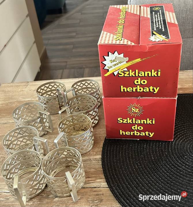 Zestaw koszyczków do szklanek PRL Pozostałe Warszawa