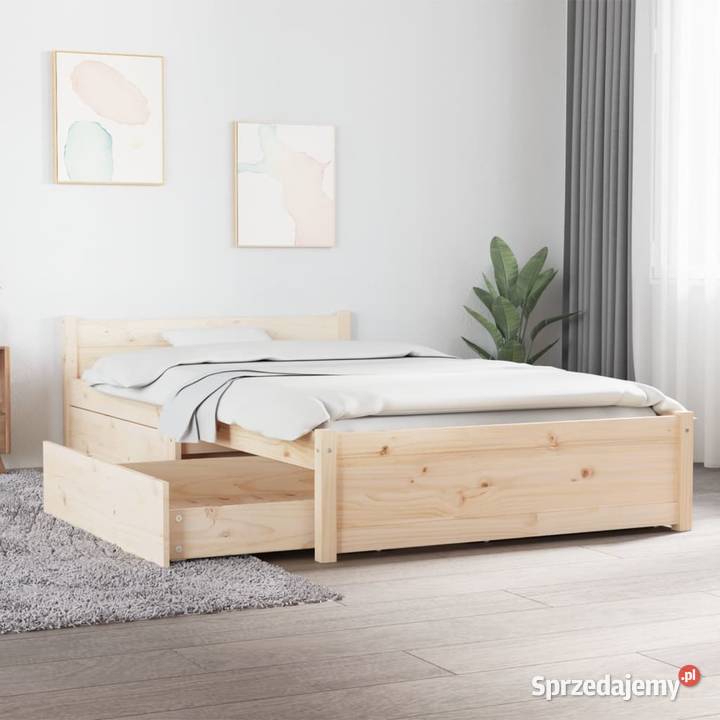 vidaXL Rama łóżka z szufladamiSKU3103483 Łóżka