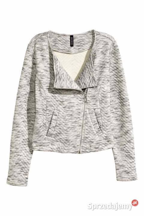 narzutka żakiet kamizelka kurtka HM xxs 32 szary/srebrny Toruń