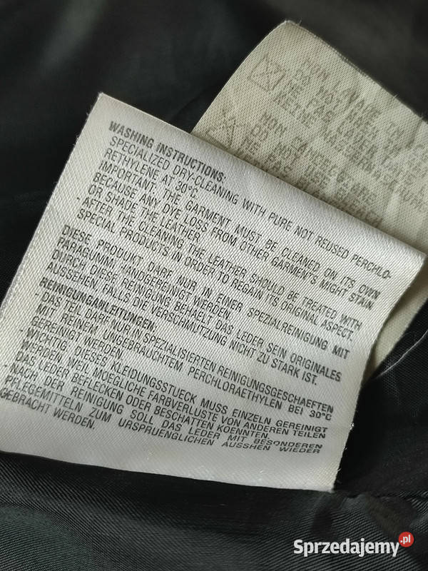 Kurtka Emporio Armani skóra naturalna vintage S