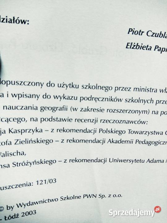 Geografia fizyczna książki outlet używane Warszawa