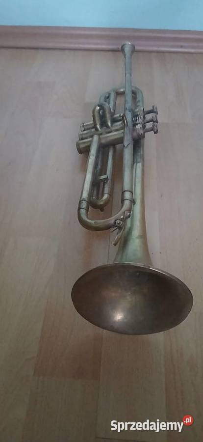 Stara mosiężna trąbka małopolskie Kraków sprzedam