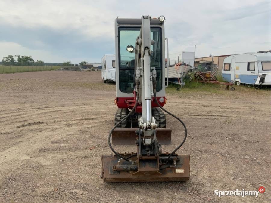 Mini koparka Takeuchi TB014 z przyczepą i Łódź