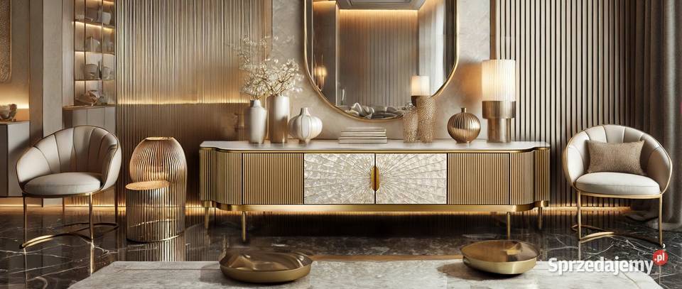Komoda RTV złota Champion Glamour Premium Nowy Sącz sprzedam