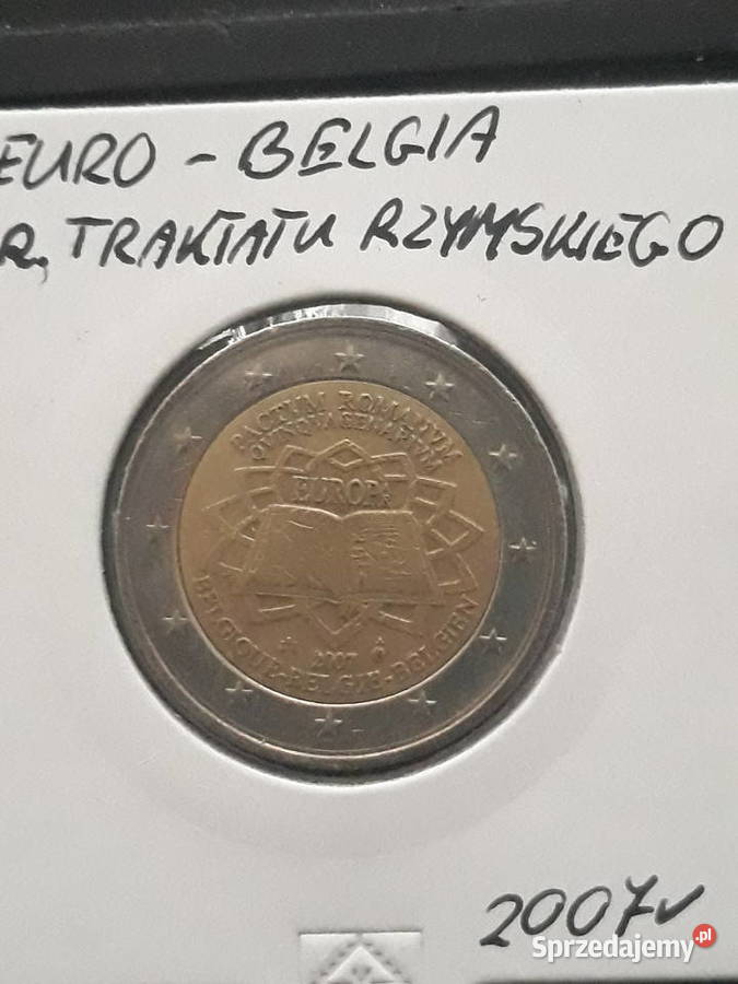 2 Euro Belgia 2007 r50 rTraktatu Rzymskiego