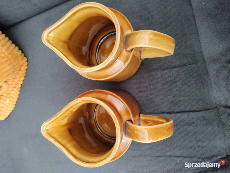 Dwa dzbanki Mirostowice PRL zestaw zachodniopomorskie Choszczno sprzedam