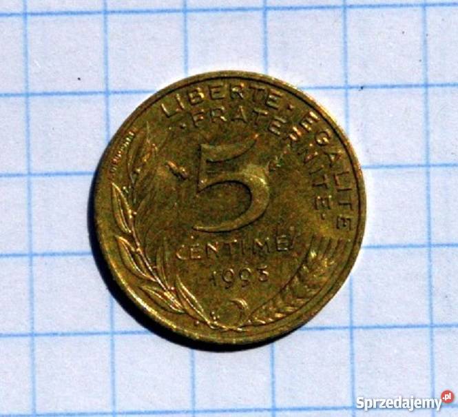 5 CENTIMES 1993 FRANCJA Piszczac