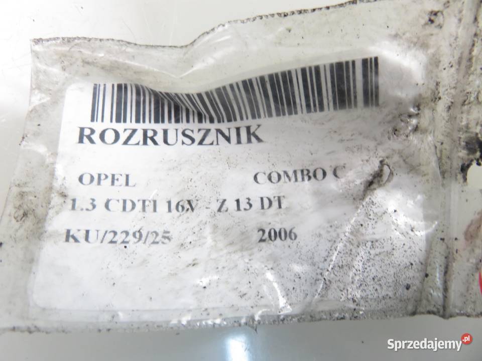 ROZRUSZNIK OPEL COMBO C 13 CDTI osobowe Układ elektryczny silnika sprzedam