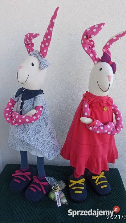 Zając królik zabawka ozdoba wysokość 87 do 93 wielokolorowy Radzyń Podlaski