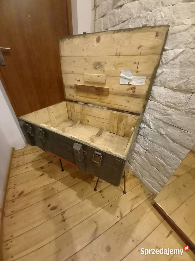 stół stolik retro skrzynia wojskowa military Dom i Ogród Gdańsk