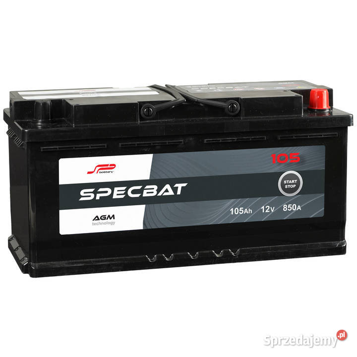 Akumulator SPECBAT AGM STARTSTOP 105Ah 850A dolnośląskie Lubin
