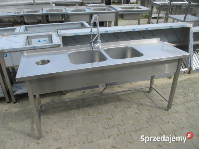 Zlew Gastronomiczny 2 Komorowy Z Otworem Na