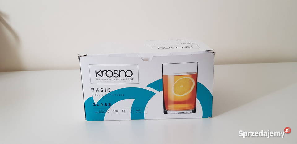 Nowe Proste szklanki Krosno Basic 250 ml Ceramika i szkło