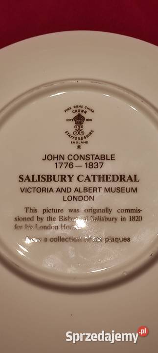 Piękna zabytkowa kolekcjonerska patera Katedra w łódzkie Pabianice