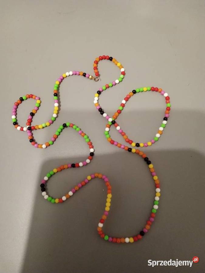 Naszyjnik z kolorowych koralików śląskie Tychy