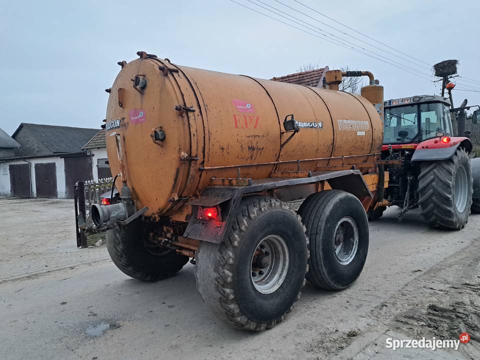 Beczkowóz Veenhuis 8000 beczka asenizacyjna wóz nieuszkodzony Beczkowozy Goszczanów