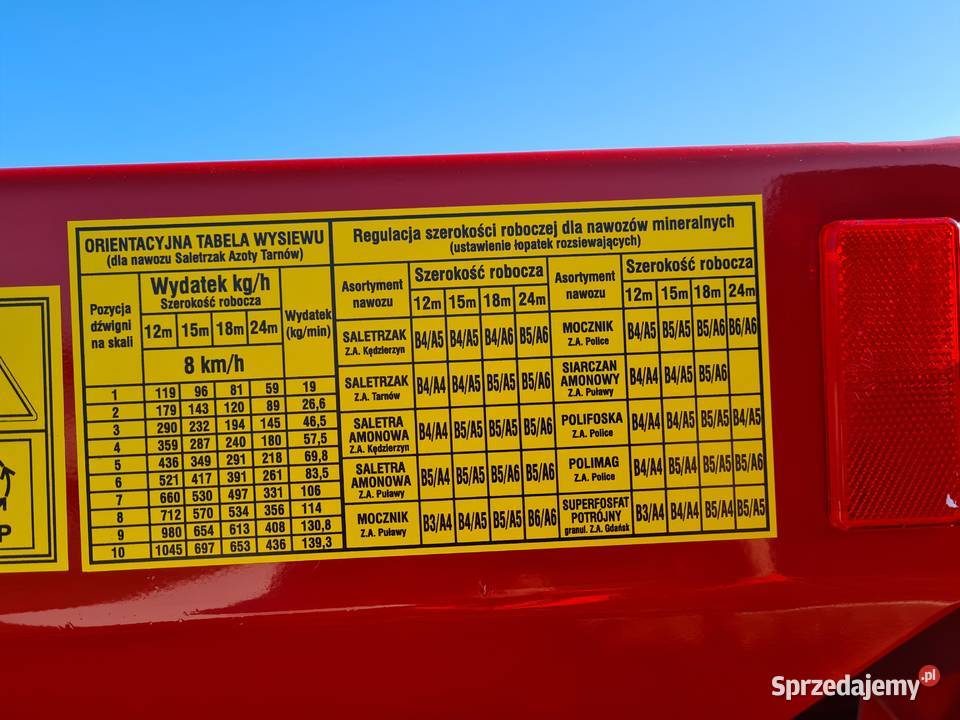 ROZSIEWacz nawozu 2 1 talerzowy gwarancja Ryn sprzedam