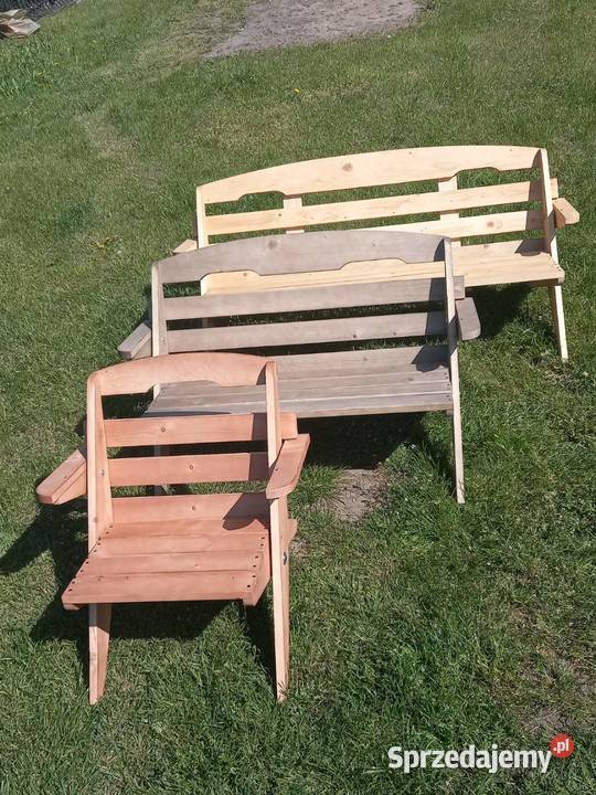 Meble ogrodowe tarasowe zestaw 4 6 8 osobowy drewno wielkopolskie Gniezno