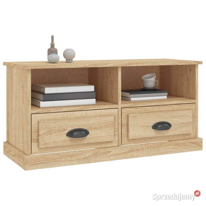 Szafka pod TV dąb sonoma 93x355x45 materiał Warszawa