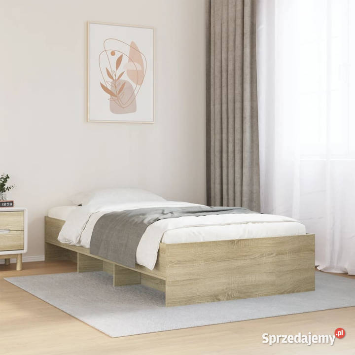 Łóżko bez materaca dąb sonoma 75x190 WM3295711 Warszawa