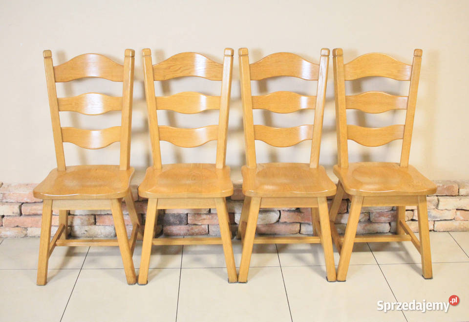 Krzesła dębowe - jadalnia/salon