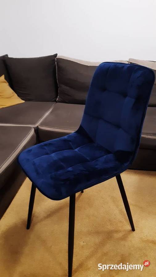 krzesła szare czarne welur LOFT GLAMOUR nowe Ostrowiec Świętokrzyski