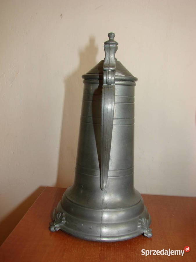 cynowy dzbanek z pokrywką Pozostałe Pruszcz Gdański