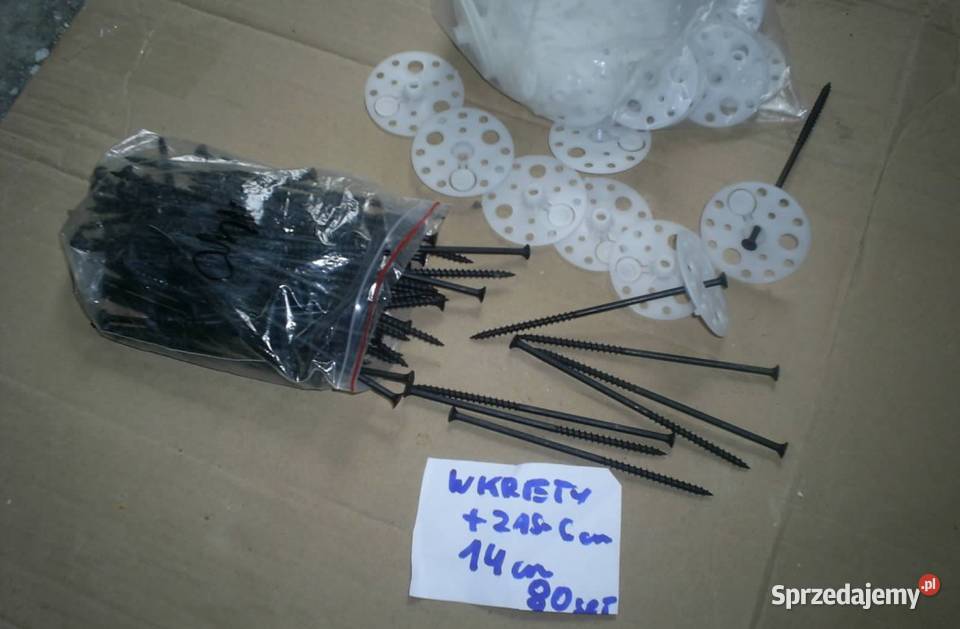Wkręty 14 Zaślepki plastikowe 6 80 sztuk Olkusz