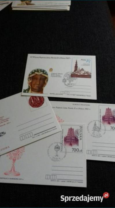 Kartki pocztowe stęplowane i czyste