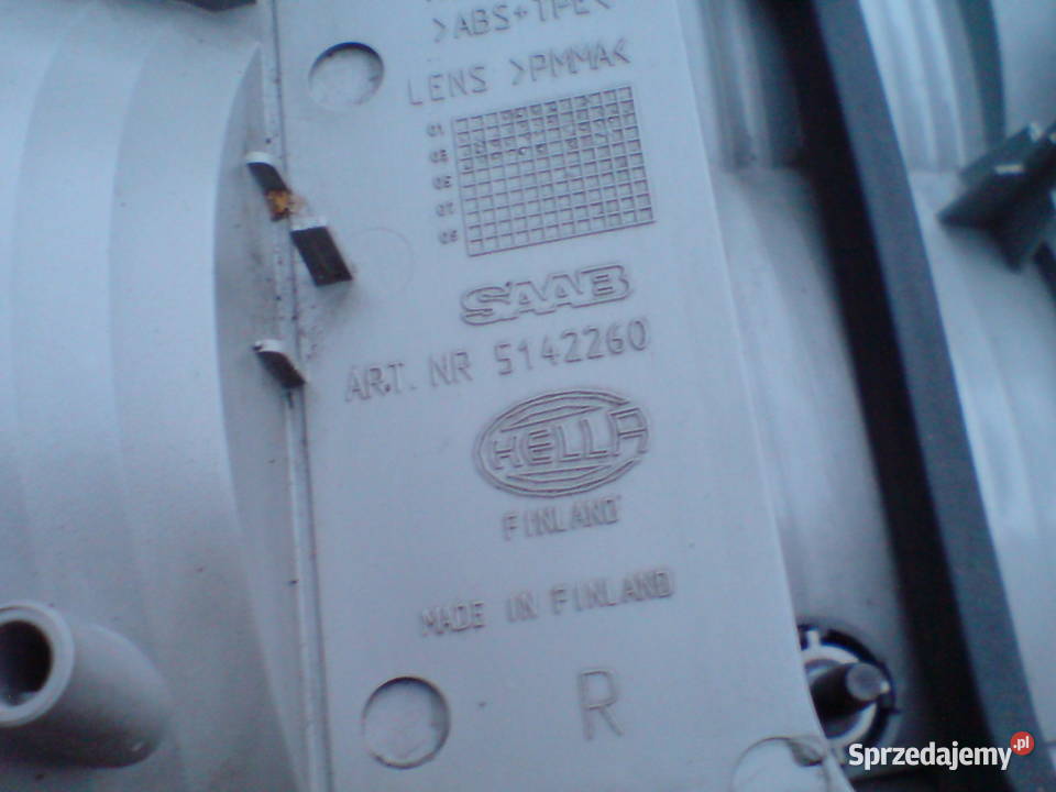 Lampy tył prawe Saab 95 I kombi lift zachodniopomorskie Koszalin