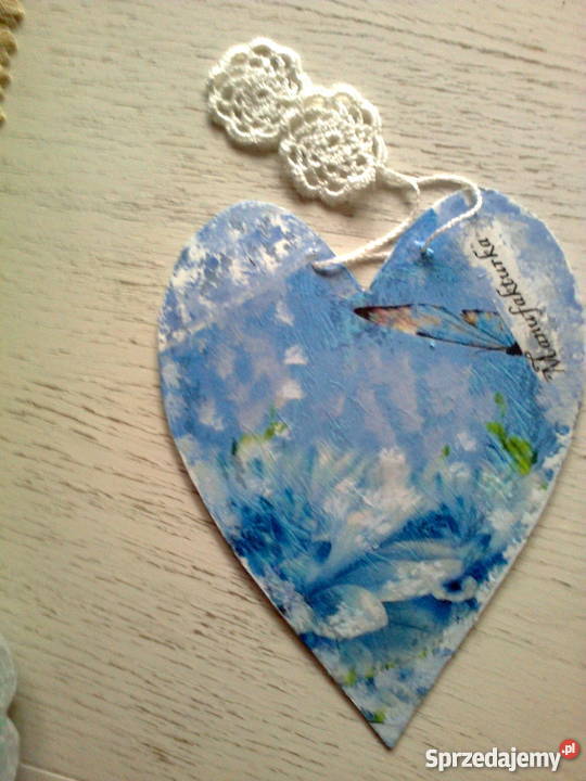 DUŻE SERDUSZKO AUTORSKIE RĘKODZIEŁO Dekoracje i ozdoby Piła