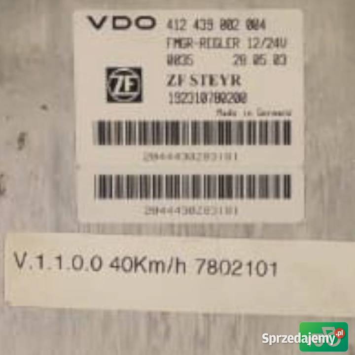 Sterownik komputer moduł skrzyni ZF FMGRRegler