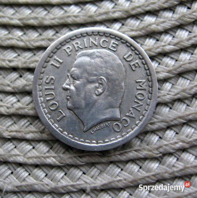 Monako 1 Frank 1943r Louis II wielkopolskie sprzedam